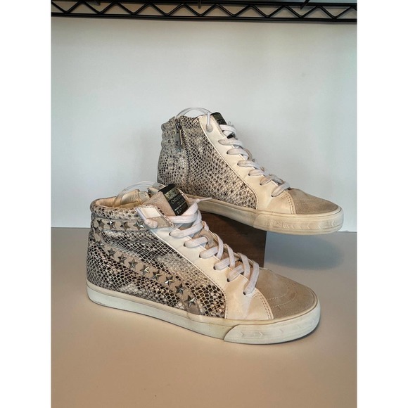 VINTAGE HAVANA Womens Kate Snake High Sneakers 11 - Picture 3 of 8